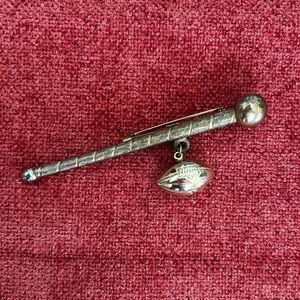 Vintage 1960s Football Fall Brooch Pin